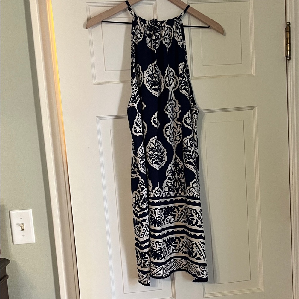 Cupshe Black and White Backless Dress